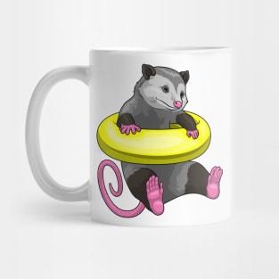 Opossum Swimming Lifebuoy Mug